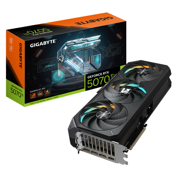  Card màn hình NVIDIA GeForce RTX 5070 Ti Gigabyte GAMING OC | 16GB GDDR7, 8960 CUDA, 750W 