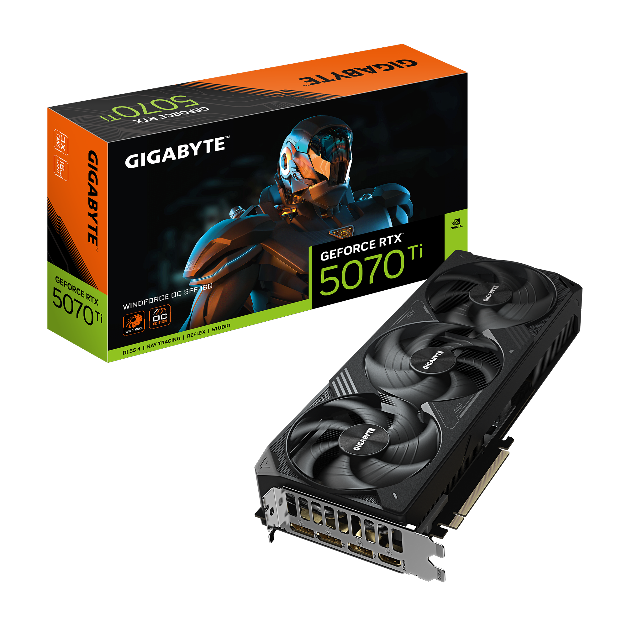  Card màn hình Gigabyte RTX 5070 Ti 16G WINDFORCE OC SFF 