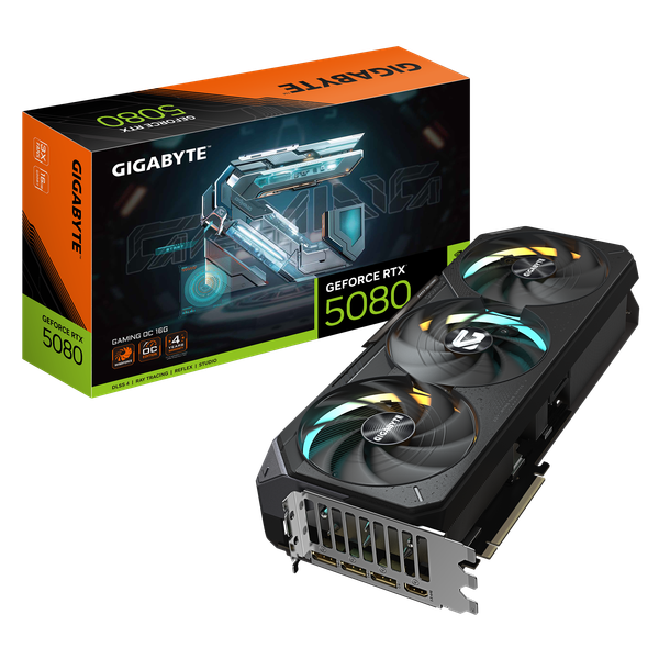  Card màn hình NVIDIA GeForce RTX 5080 Gigabyte GAMING OC | 16GB GDDR7, 10752 CUDA, 850W 