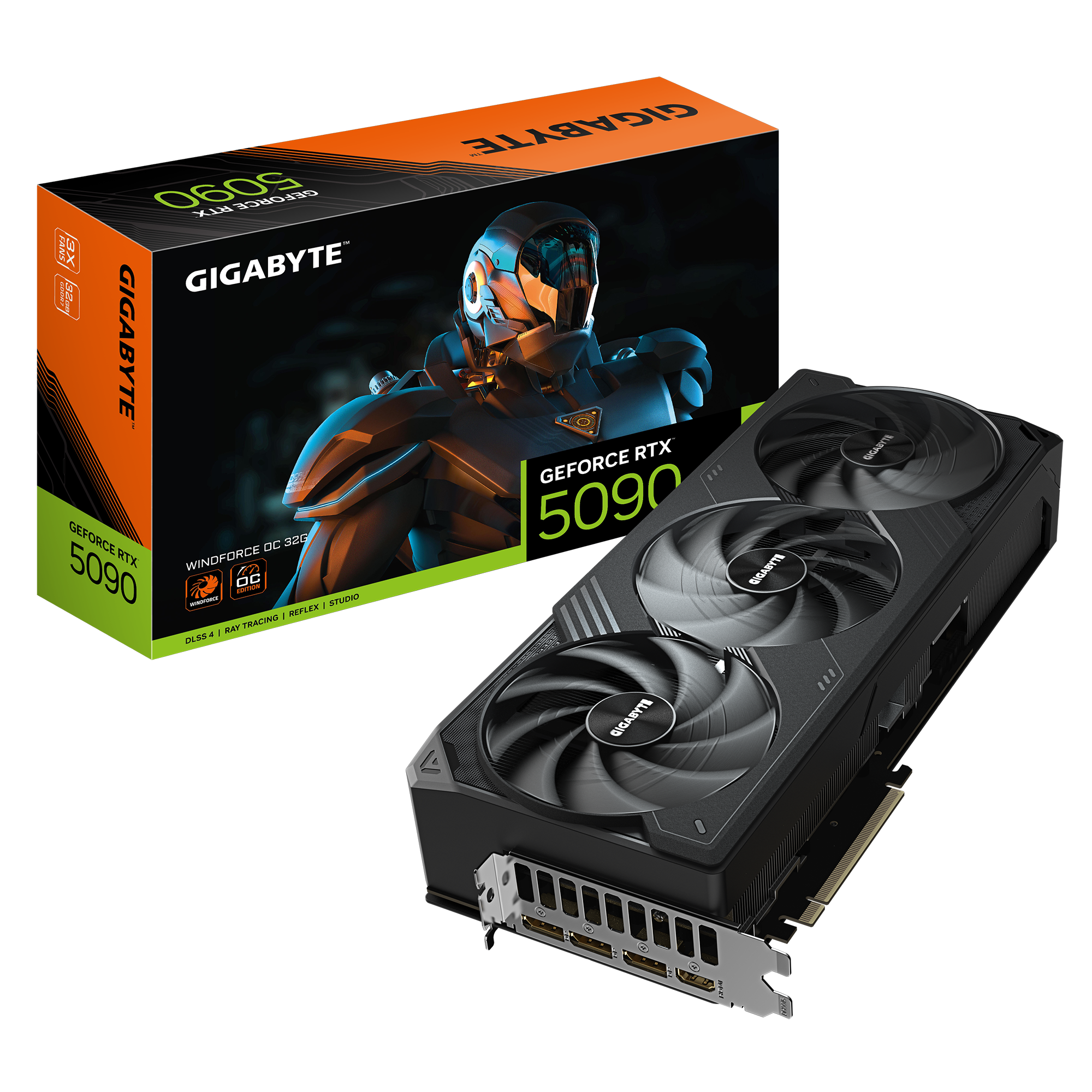 Card màn hình VGA Gigabyte GeForce RTX™ 5090 WINDFORCE OC 32G