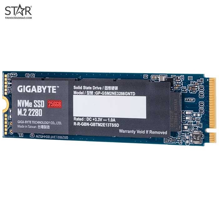 Ổ Cứng SSD 256G Gigabyte M.2 NVMe PCIe Gen3x4 (GP-GSM2NE3256GNTD)