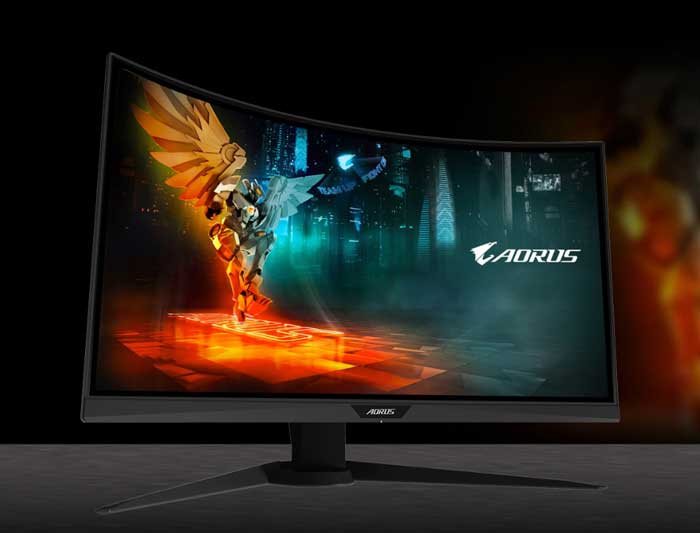 Màn hình LCD 27'' Gigabyte Aorus CV27F-EK FHD 165Hz 1ms Gaming Cong