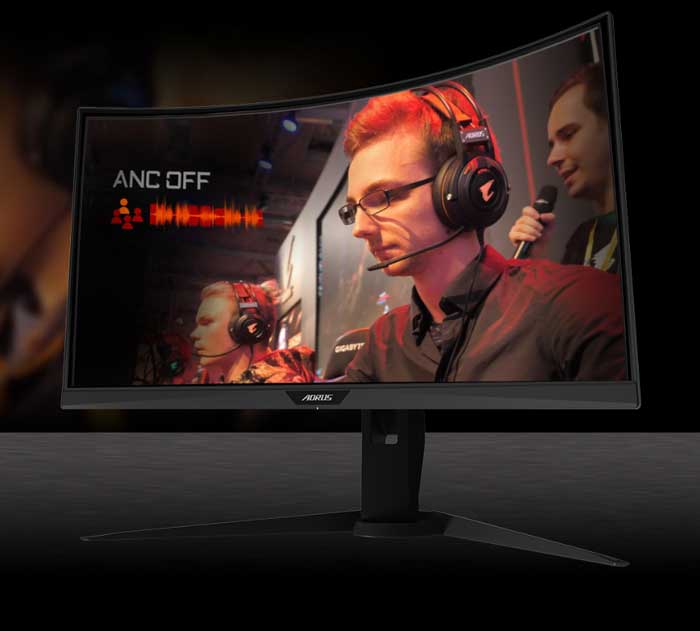 Màn hình LCD 27'' Gigabyte Aorus CV27F-EK FHD 165Hz 1ms Gaming Cong