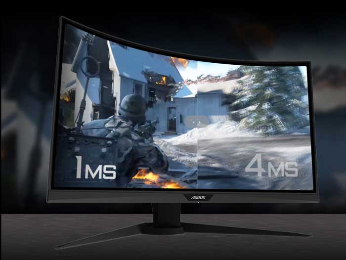 Màn hình LCD 27'' Gigabyte Aorus CV27F-EK FHD 165Hz 1ms Gaming Cong