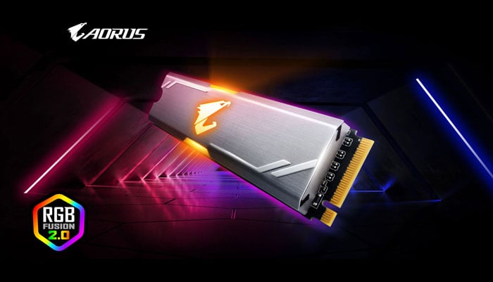 Ổ cứng SSD 256G Gigabyte Aorus RGB M.2 NVMe PCIe (GP-ASM2NE2256GTTDR)