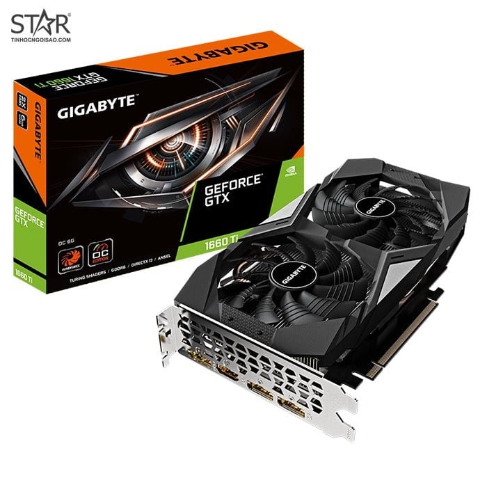 VGA Gigabyte GTX 1660 Ti 6GB GDDR6 OC (GV-N166TOC-6GBD)