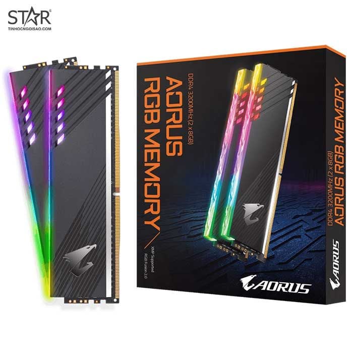 Ram DDR4 Gigabyte 16G/3200 Aorus RGB (2x 8GB) (GP-ARS16G32)