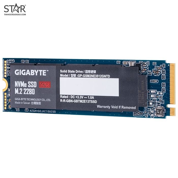 Ổ Cứng SSD 512G Gigabyte M.2 NVMe PCIe Gen3x4 (GP-GSM2NE3512GNTD)