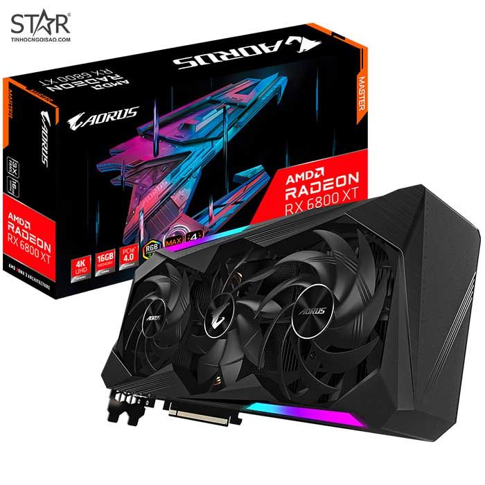 VGA Radeon RX 6800XT 16GB GDDR6 Gigabyte Aorus Master (GV-R68XTAORUS M-16GBD)