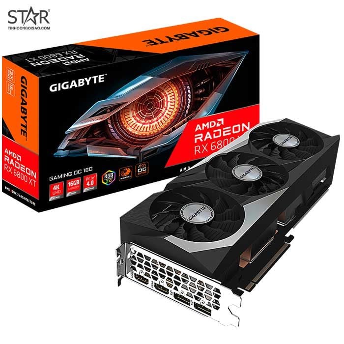 VGA Radeon RX 6800XT 16GB GDDR6 Gigabyte Gaming OC (GV-R68XTGAMING OC-16GBD)