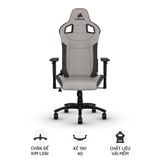  Ghế gaming CORSAIR T3 RUSH | Xám than, 120kg, Chân xoay, Lưng vải (CF-9010031-WW) 
