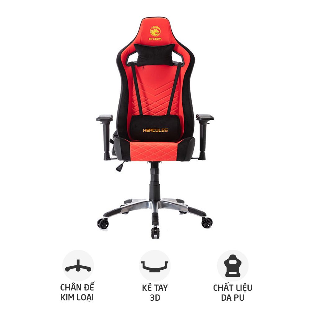 Ghế Gaming E-Dra Hercules EGC203 Pro | Đen Đỏ