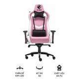  Ghế gaming E DRA IRIS EGC228 | Hồng, 120kg, Chân xoay, Da PU 