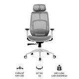  Ghế công thái học Ergonomic HyperWork Airy | Trắng 