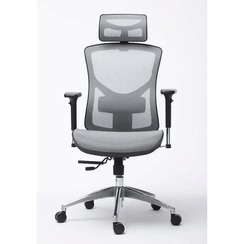 Ghế công thái học Manson Vera lưới Wintex | Xám, lưng nâng hạ, mặt ngồi trượt, tay 3D, Piston 4 cấp BIFMA