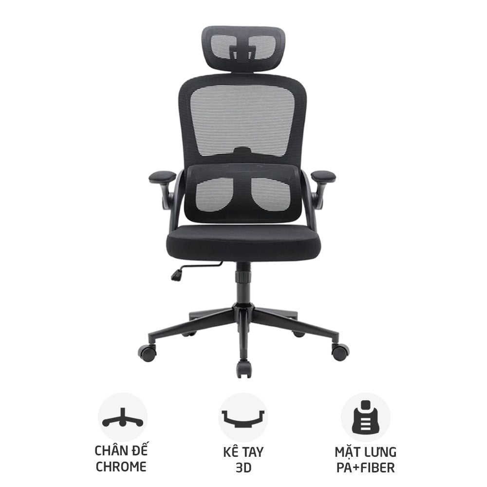 Ghế công thái học Ergonomic Sihoo M102C | Đen