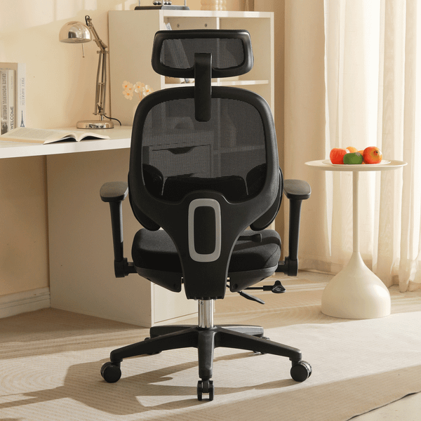  Ghế công thái học MANSON E3 Lite | Đen, 100kg, Chân xoay, Lưng lưới 