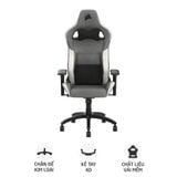 Ghế Corsair T3 Rush Fabric gaming (2023) | Xám trắng (CF-9010058-WW) 