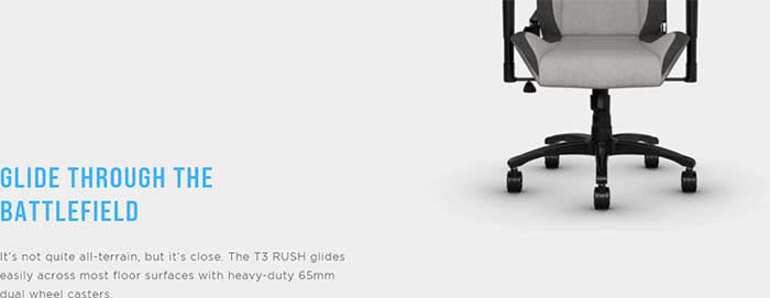 Ghế Gaming Corsair T3 RUSH Charcoal (CF-9010029-WW)