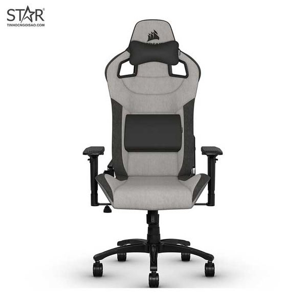  Ghế gaming CORSAIR T3 RUSH | Xám than, 120kg, Chân xoay, Lưng vải (CF-9010031-WW) 