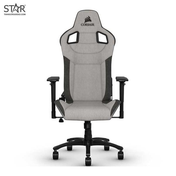 Ghế gaming CORSAIR T3 RUSH | Xám than, 120kg, Chân xoay, Lưng vải (CF-9010031-WW) 
