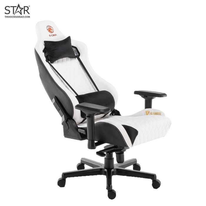 Ghế Gaming E-Dra LUX Ultimate EGC2020 Real Leather (Trắng)