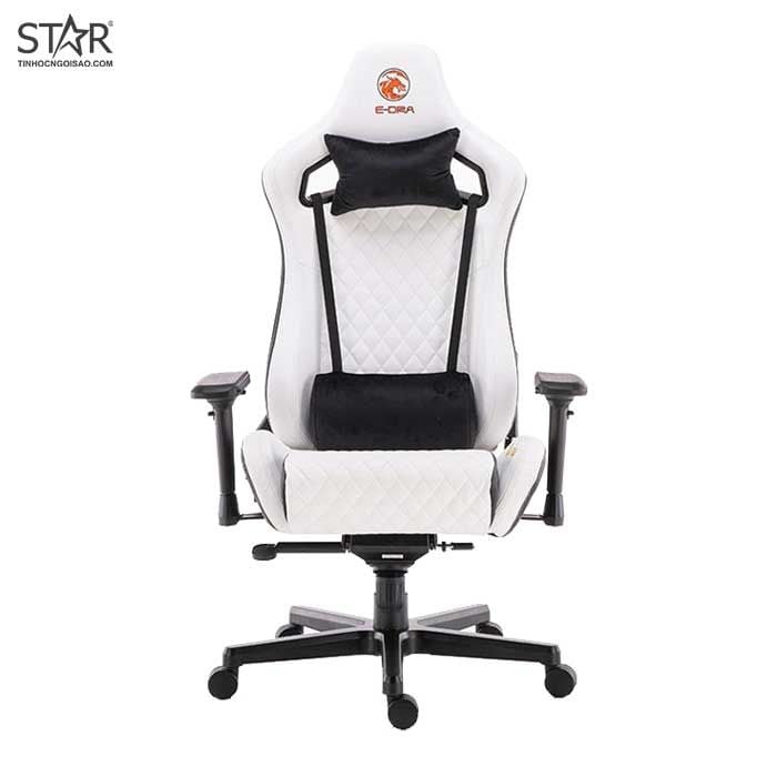 Ghế Gaming E-Dra LUX Ultimate EGC2020 Real Leather (Trắng)