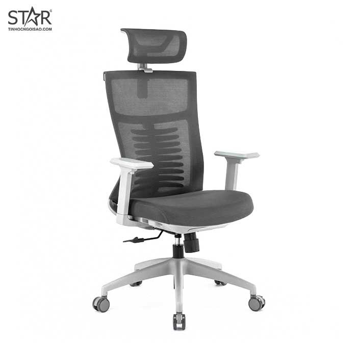 Ghế công thái học Warrior Ergonomic Hero Series WEC502 (Xám)