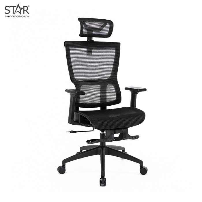 Ghế công thái học Warrior Ergonomic Hero Series WEC504 (Đen)