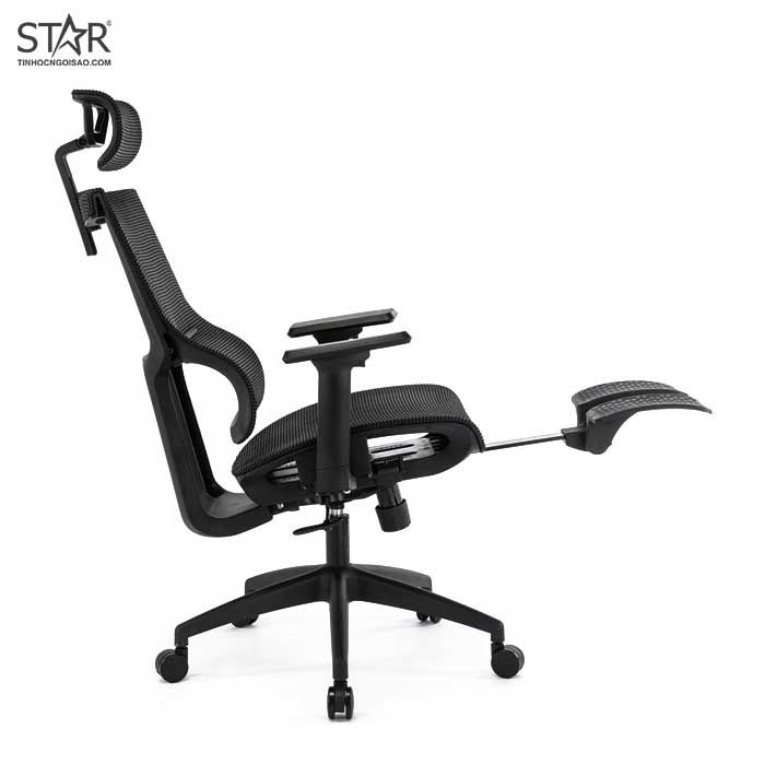 Ghế công thái học Warrior Ergonomic Hero Series WEC504 (Đen)