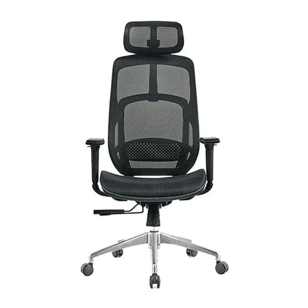  Ghế công thái học HYPERWORK Airy | Đen, 120kg, Chân xoay, Lưng lưới 