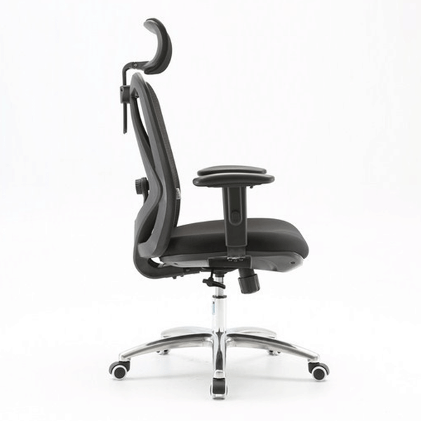 Ghế công thái học SIHOO M18 | Đen, 120kg, Chân xoay, Lưng lưới 