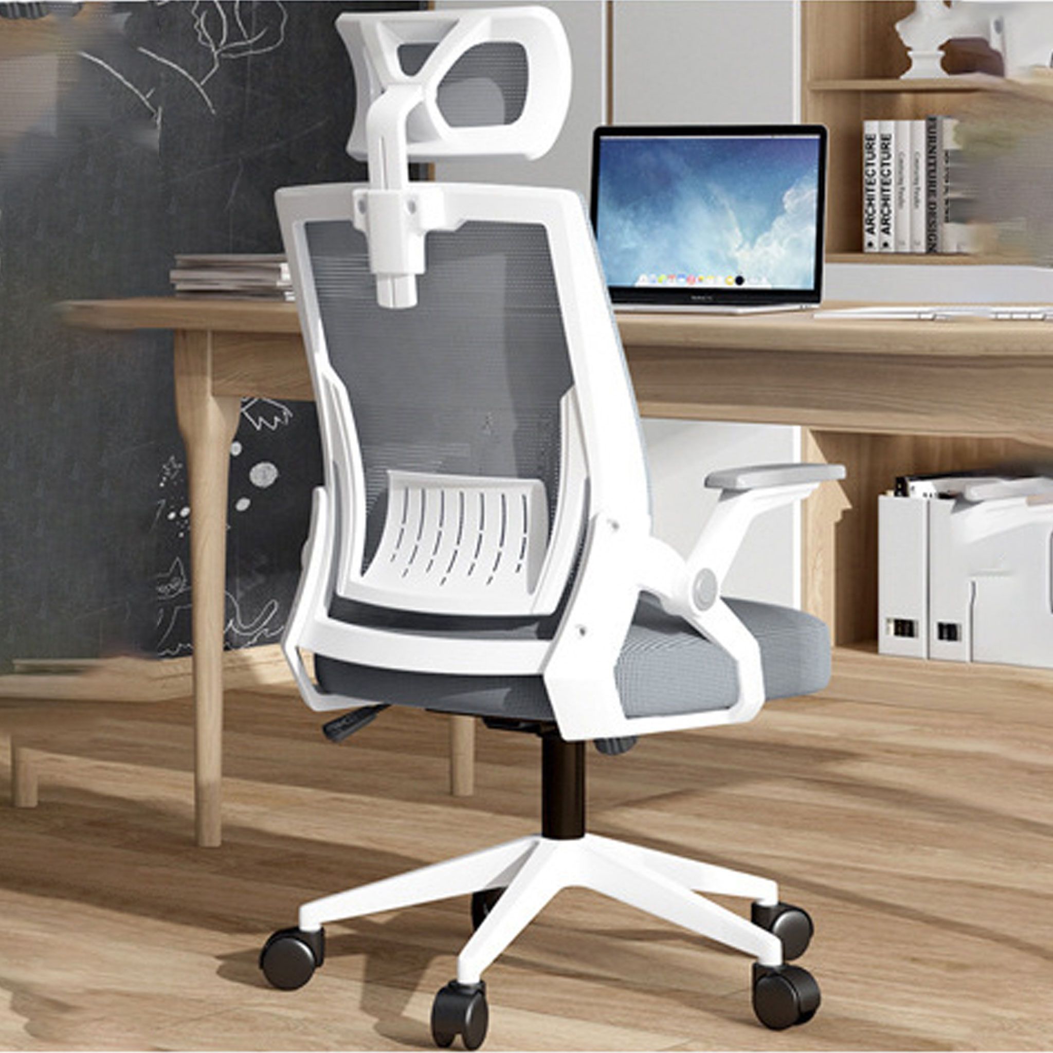 Ghế công thái học Ergonomic TMS04 | Xám