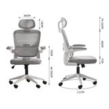  Ghế công thái học Ergonomic TMS09 | Xám 
