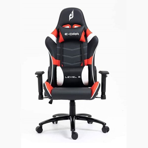  Ghế gaming E DRA Level E EGC229 | Đen đỏ, 150kg, Chân xoay, Da PU 