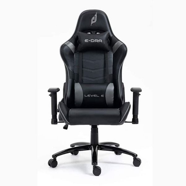  Ghế gaming E DRA Level E EGC229 | Đen xám, 150kg, Chân xoay, Da PU 