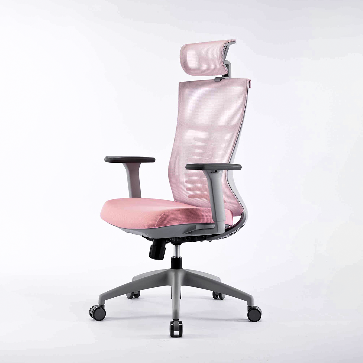 Ghế công thái học Ergonomic Warrior Hero Series WEC502 | Hồng Xám