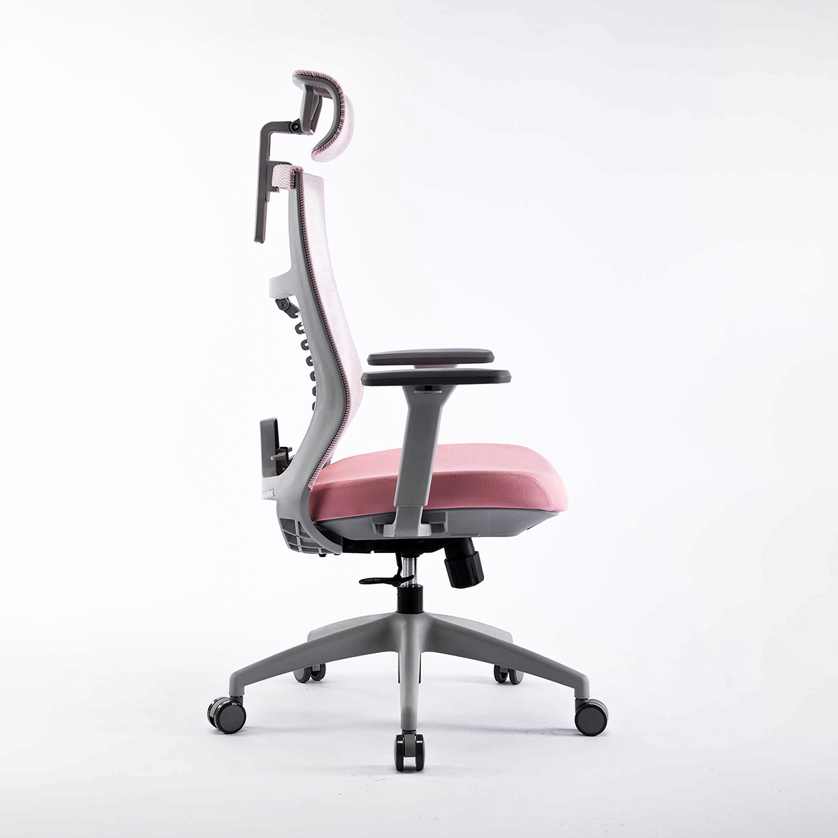 Ghế công thái học Ergonomic Warrior Hero Series WEC502 | Hồng Xám