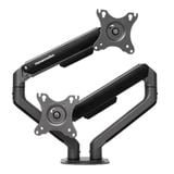  Giá treo màn hình đôi Human Motion T6 Pro Dual - Đen | 17 - 32 inch 