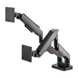  Giá treo màn hình đôi Human Motion T9 Pro II Dual - Xám | 23 - 43 inch 