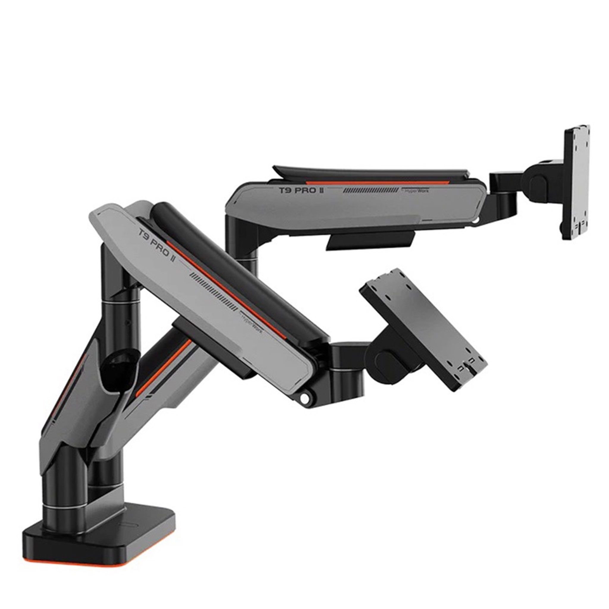 Giá treo màn hình đôi Human Motion T9 Pro II Dual - Xám | 23 - 43 inch