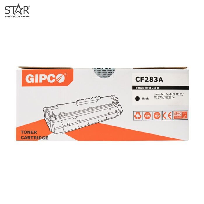 Cụm mực máy in Gipco 83A CF283A Chính Hãng