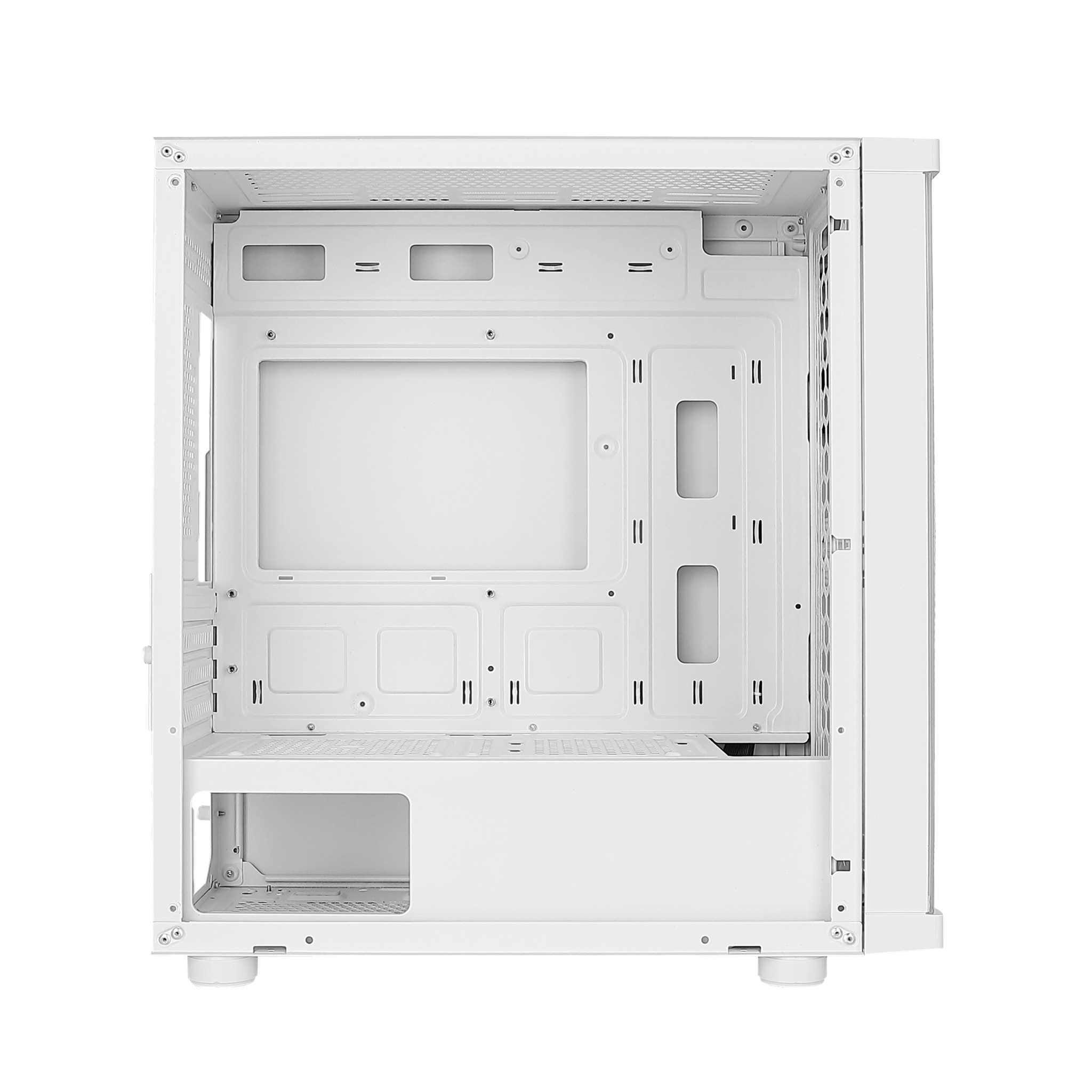 Thùng máy Case Magic GM-01 White | m-ATX, sẵn 4 fan RGB