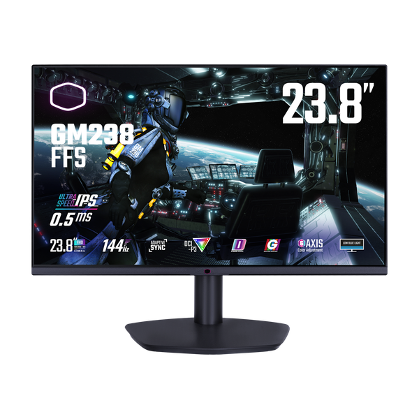  Màn hình Gaming Cooler Master GM238-FFS | 23.8 inch, Full HD, Ultra-Speed IPS, 144Hz, 0.5ms, phẳng 