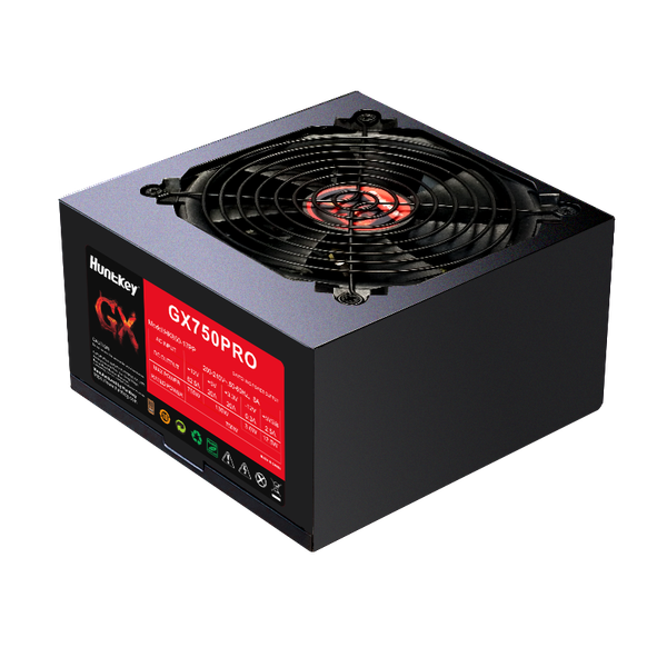  Nguồn máy tính HuntKey GX750 Pro 80 Plus Bronze (230V) - Đen | Non Modular, ATX 