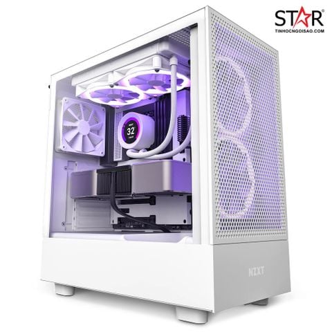 Thùng máy NZXT H5 Flow White  (CC-H51FW-01)