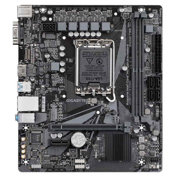  Mainboard Gigabyte H610M H V3 Rev 1.0 DDR4 | LGA 1700, mATX, 2 khe RAM 