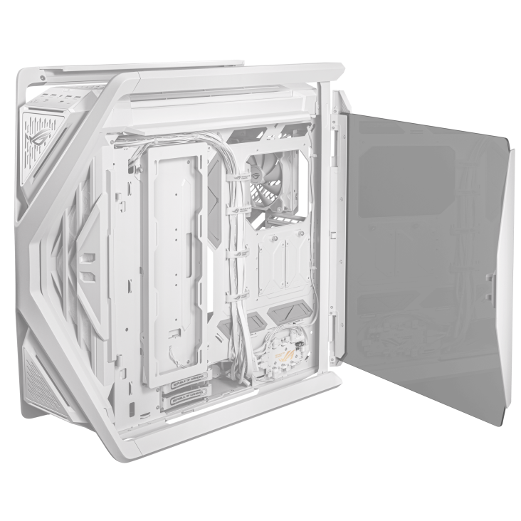 Thùng máy Case Asus ROG Hyperion GR701 White | Trắng, kèm sẵn 4 fan