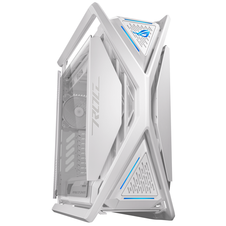 Thùng máy Case Asus ROG Hyperion GR701 White | Trắng, kèm sẵn 4 fan