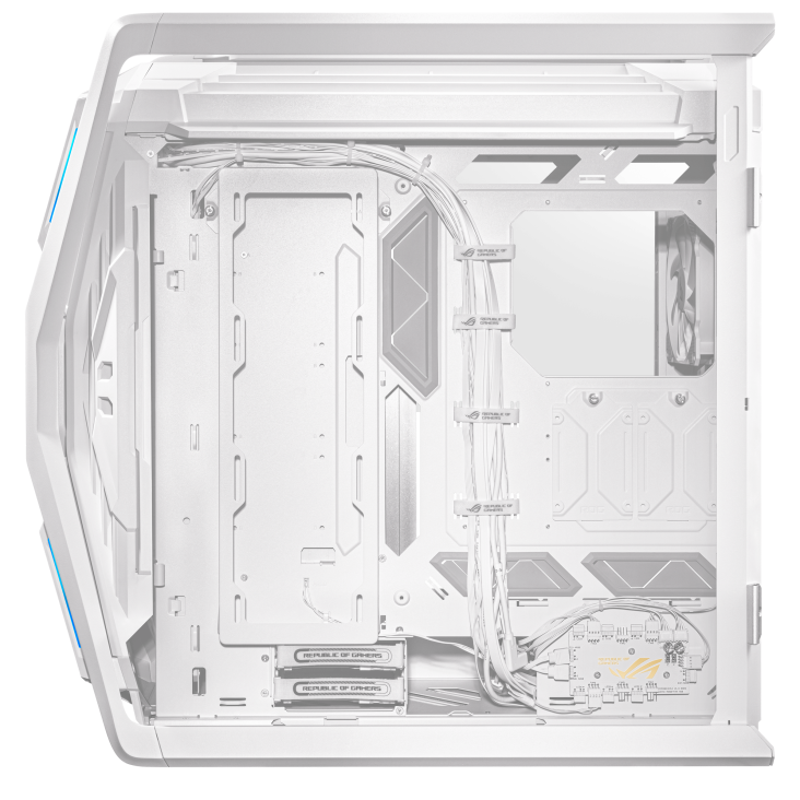 Thùng máy Case Asus ROG Hyperion GR701 White | Trắng, kèm sẵn 4 fan